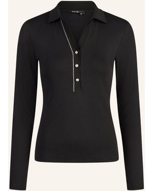 MARC AUREL Jersey-Poloshirt - Schwarz