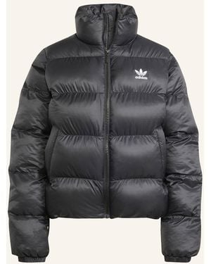 adidas Originals ADICOLOR SHORT PUFFER JACKE - Grau
