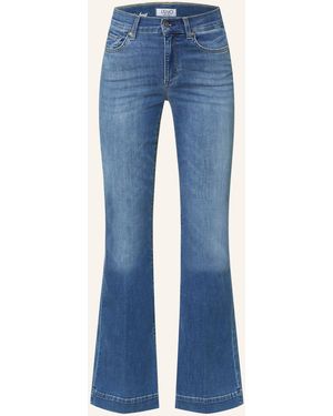 Liu Jo Flared Jeans mit Schmucksteinen - Blau