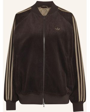 adidas Originals CORDUROY SST ORIGINALS JACKE, OVERSIZED - Schwarz