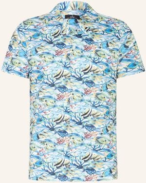 RAGMAN Resorthemd Regular Fit aus Jersey - Blau