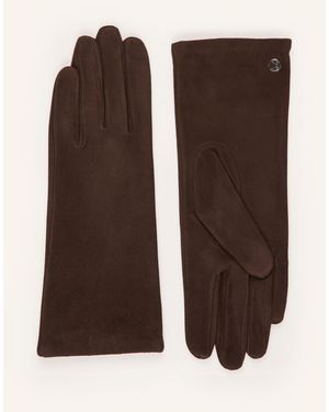 KESSLER Lederhandschuhe AVA mit Cashmere - Braun