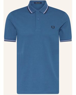 Fred Perry Piqué-Poloshirt - Blau