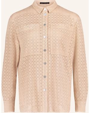 Betty Barclay Hemdbluse in Lederoptik - Natur