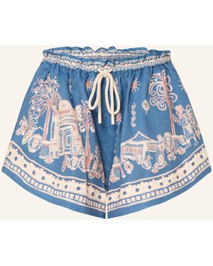 ALÉMAIS Leinenshorts ACACIA - Blau