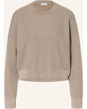 Brunello Cucinelli Pullover mit Glitzergarn - Natur