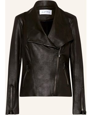 Joseph Ribkoff Jacke in Lederoptik - Schwarz