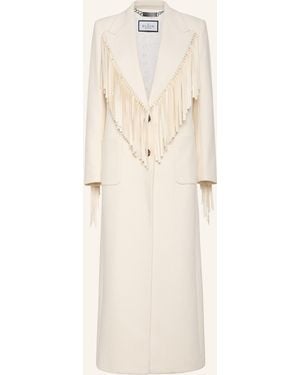 Philipp Plein Fringes Long Coat Plein Deluxe - Natur