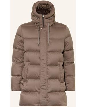 Herno Daunenjacke mit abnehmbarem Kunstfell - Braun