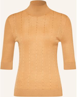 Liu Jo Strickshirt mit Schmucksteinen - Weiß