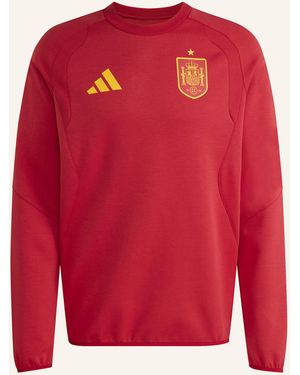 adidas SPANIEN TIRO TRAVEL PULLOVER, RUNDHALSAUSSCHNITT - Rot