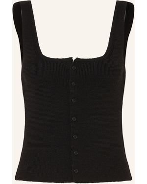 by Aylin Koenig Stricktop QUINN aus Merinowolle - Schwarz