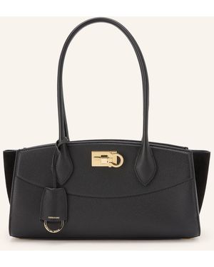 Ferragamo Handtasche THE NEW STUDIO SOFT - Schwarz