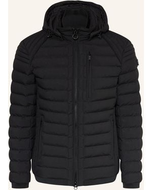 Wellensteyn Steppjacke MOLECULE LONG mit abnehmbarer Kapuze - Schwarz