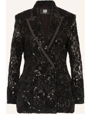 Riani Spitzenblazer mit Pailletten - Schwarz
