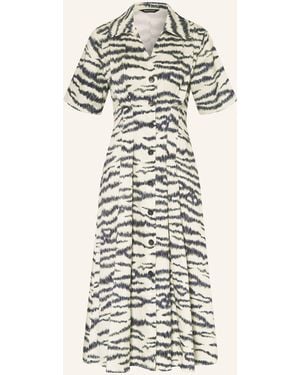 Whistles Hemdblusenkleid FEATHERED - Weiß