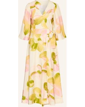 Y.A.S Wickelkleid mit 3/4-Arm - Gelb