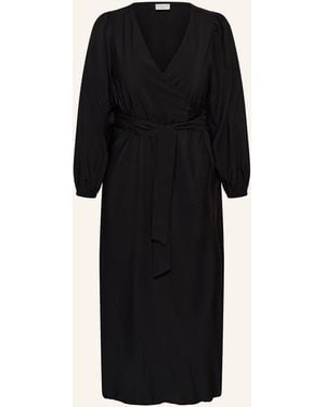 Kaffe Wickelkleid KCELSA - Schwarz