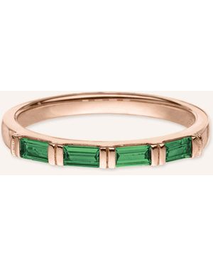 VEYNOU Ring ZOE SMARAGD aus 14kt. Roségold und 0,40ct. Smaragden - Mettallic