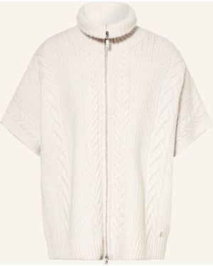 Monari Strickjacke mit Glitzergarn - Natur