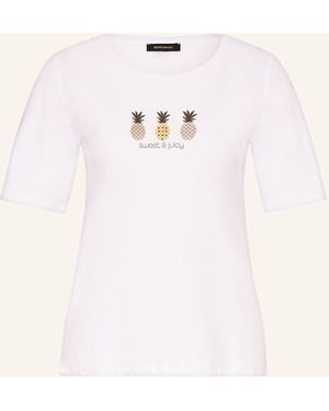 MORE&MORE T-Shirt mit Schmucksteinen - Natur