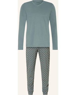 Schiesser Schlafanzug CASUAL ESSENTIALS - Blau