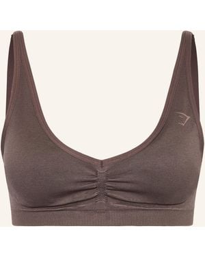 GYMSHARK Sport-BH LIFT SEAMLESS - Grau