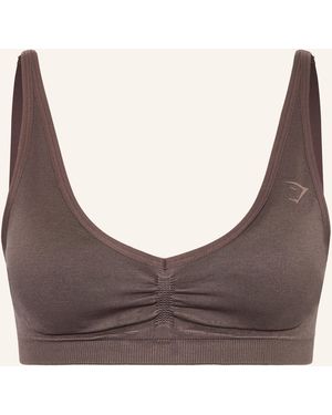 GYMSHARK Sport-BH LIFT SEAMLESS - Grau