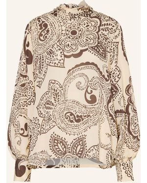 Grace Schluppenbluse PAISLEY - Natur