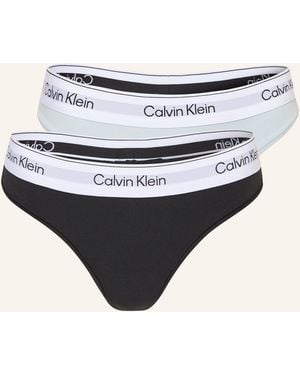 Calvin Klein 2er-Pack Strings ICON COTTON MODAL - Natur