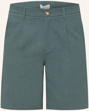 COLOURS & SONS Chinoshorts mit Leinen - Grün