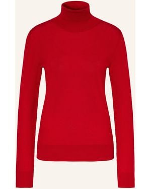 Rohe Rollkragenpullover - Rot