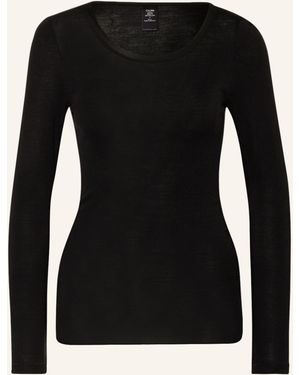 CALIDA Lounge-Shirt TRUE CONFIDENCE mit Seide - Schwarz