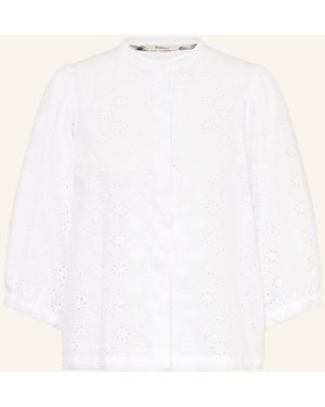 Barbour Bluse LAYLA aus Lochspitze mit 3/4-Arm - Natur
