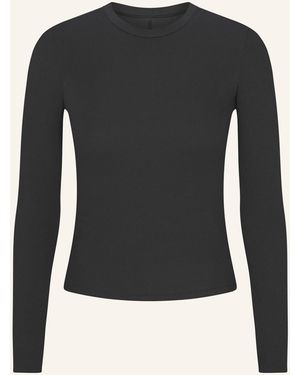 Skims Lounge-Shirt COTTON RIB - Schwarz