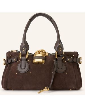 Chloé Handtasche PADDINGTON mit Nieten - Braun