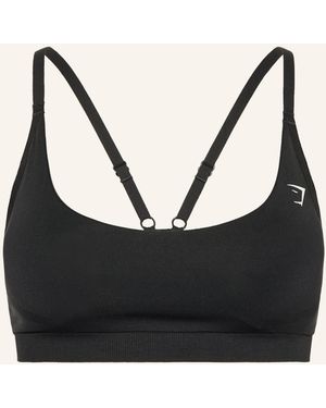 GYMSHARK Sport-BH LIGHT SUPPORT - Schwarz