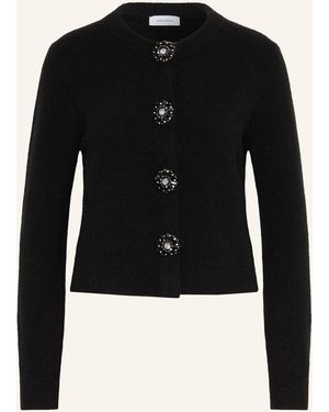 DARLING HARBOUR Strickjacke mit Schmucksteinen - Schwarz