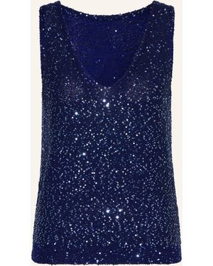 Weekend by Maxmara Stricktop MILORD mit Pailletten - Blau