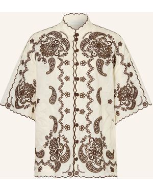 Zimmermann Leinenbluse ASCENSION mit Lochspitze - Natur