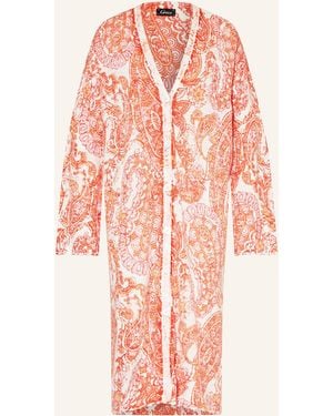 Grace Strickjacke mit Leinen - Pink