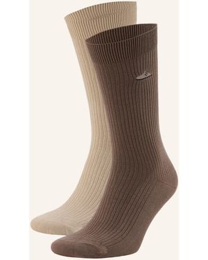 Birkenstock 2er-Pack Socken COTTON RIB - Natur