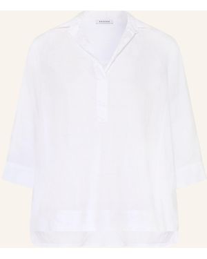 ROSSO35 Tunika aus Leinen mit 3/4-Arm - Weiß