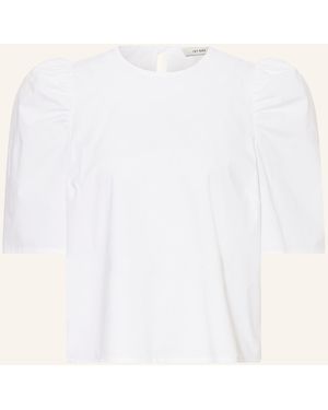IVY & OAK Cropped-Blusenshirt ELISABETH ANN mit Rüschen - Natur