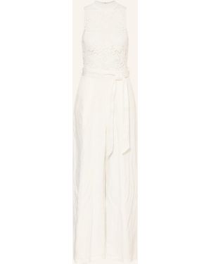 Ted Baker Jumpsuit CALANTA mit Leinen und Spitze - Natur