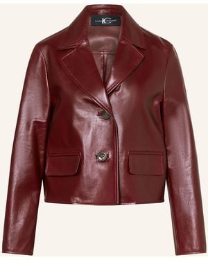 Luisa Cerano Lederjacke - Rot