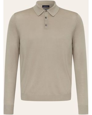 STROKESMAN'S Strick-Poloshirt aus Merinowolle - Natur