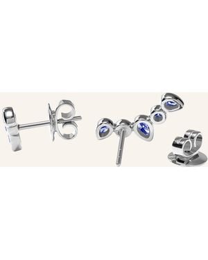 Tamara Comolli Ohrstecker OHRSTECKER GYPSY CRAWLER 'OCEAN' 18K Weißgold - Blau