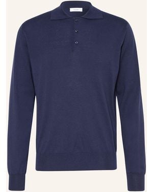 Eton Strick-Poloshirt - Blau