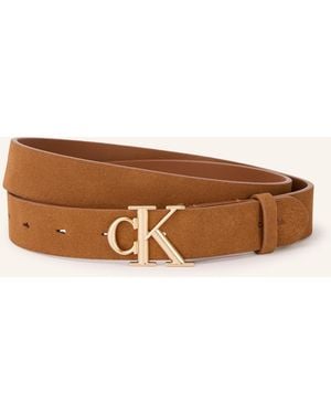 Calvin Klein Ledergürtel - Natur